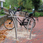 Fahrradanlehnbügel Fahrradbügel Elegance Edelstahl Fahrradanlehnbügel Anlehnbügel Elegance in Edelstahl